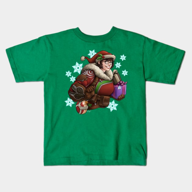 Christmas Mei Kids T-Shirt by AdamCRivera